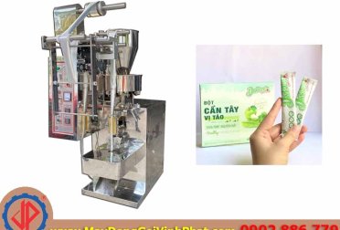 Máy đóng gói bột cần tây, rau má, gừng, nghệ... dạng túi dài 