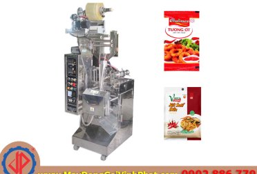 Máy đóng gói tương ớt, nước sốt, sa tế, muối ớt xanh Vĩnh Phát giá rẻ